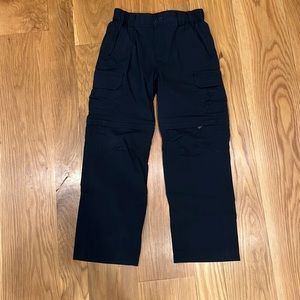 CQR Kids Hiking Cargo Pants, UPF 50+ Quick Dry Convertible Zip Off Pants. XS/6-7